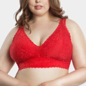 RED Bralette from Cacique's Collection in size 26/28: Equivalent to a size (3x)